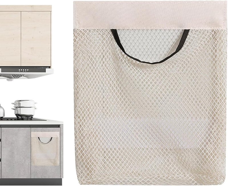 حقيبة تخزين معلقة كبيرة قابلة لإعادة الاستخدام قابلة للغسيل منظف غسيل منظم لخزانة الملابس - Image 1